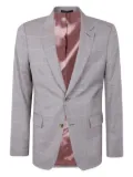 Paul Smith checked-pattern single-breasted blazer - Grey
