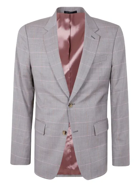 Paul Smith checked-pattern single-breasted blazer