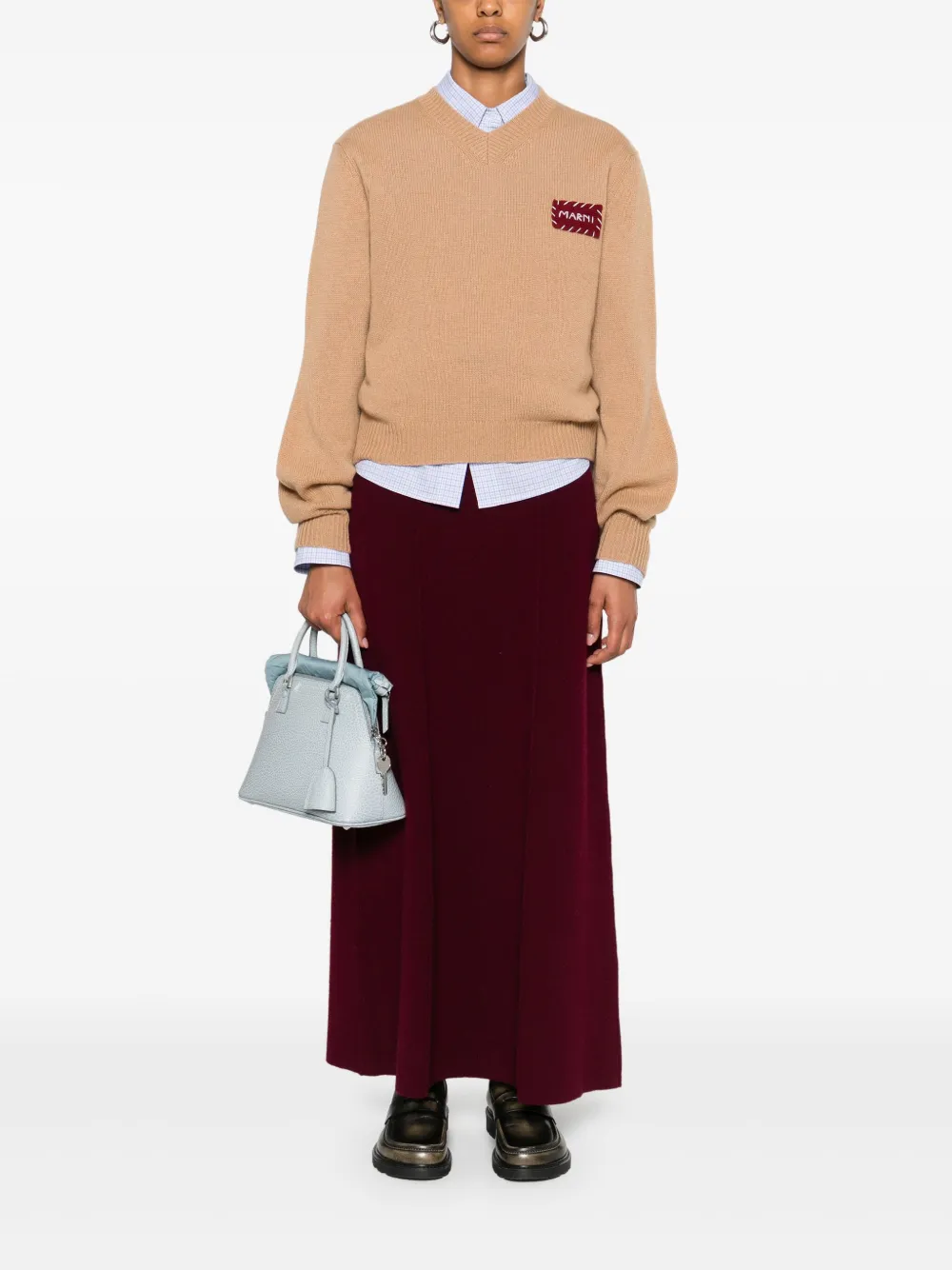 Marni V-neck sweater Bruin