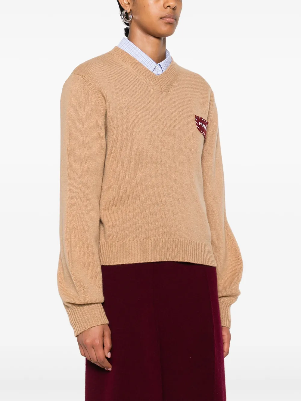 Marni V-neck sweater Bruin