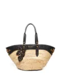 Miu Miu Pre-Owned 2000-2020 raffia tote bag - Neutrals