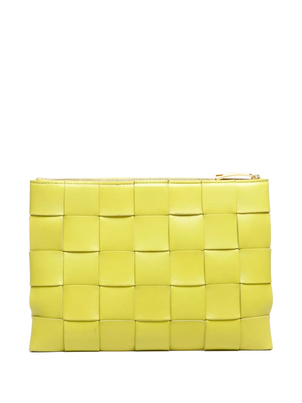Bottega Veneta Pre-Owned 2012-2024 Maxi Intrecciato clutch bag | Yellow | Image 1