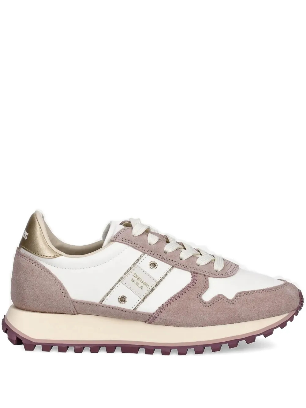 Blauer Suede Leather Trainers In Multi