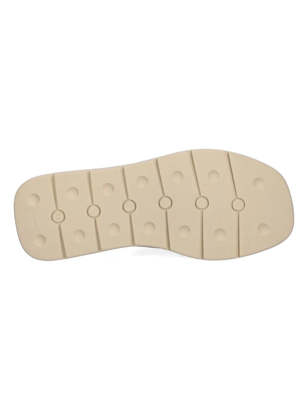 Baldinini Cross-strap Platform Slides In Neutral