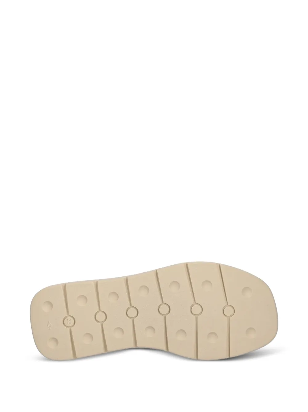 Baldinini Slippers met plateauzool Beige