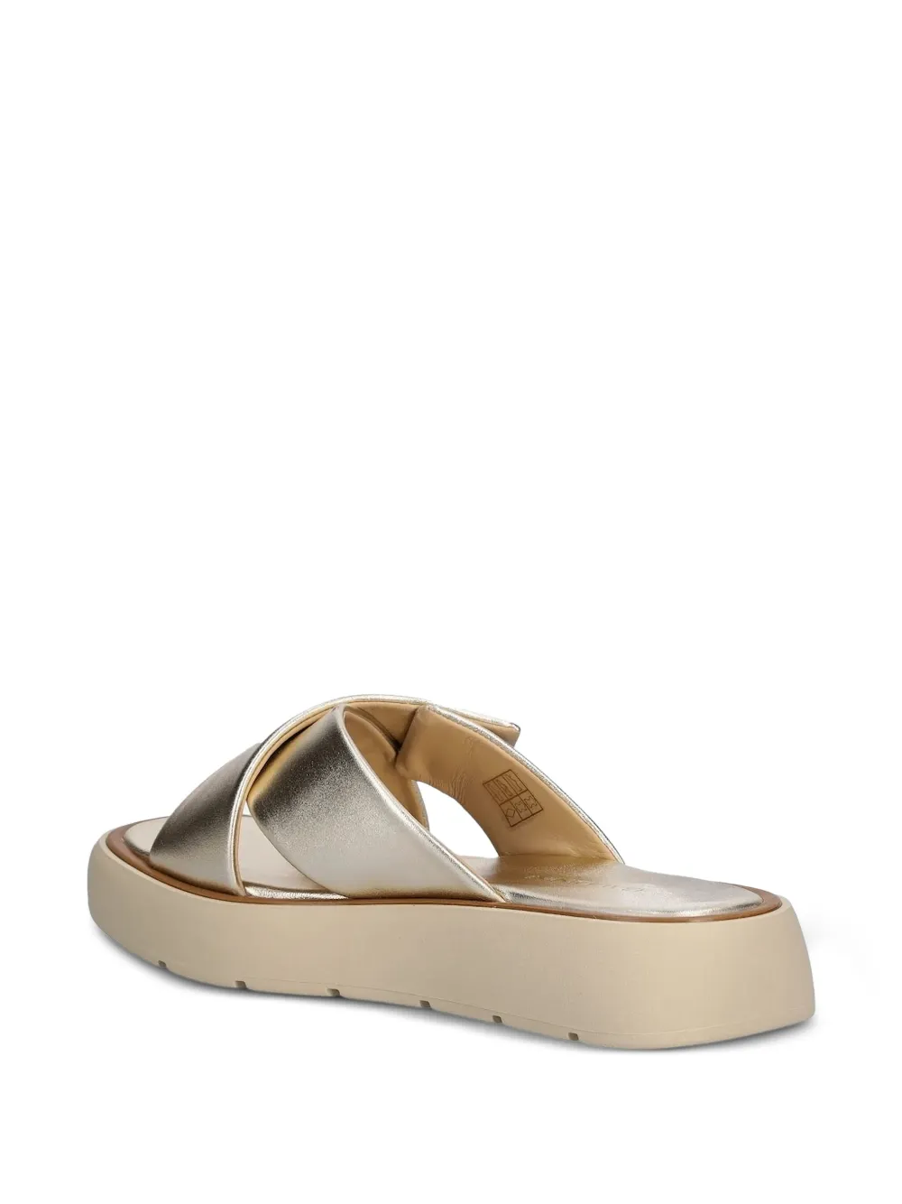 Baldinini Slippers met plateauzool Beige
