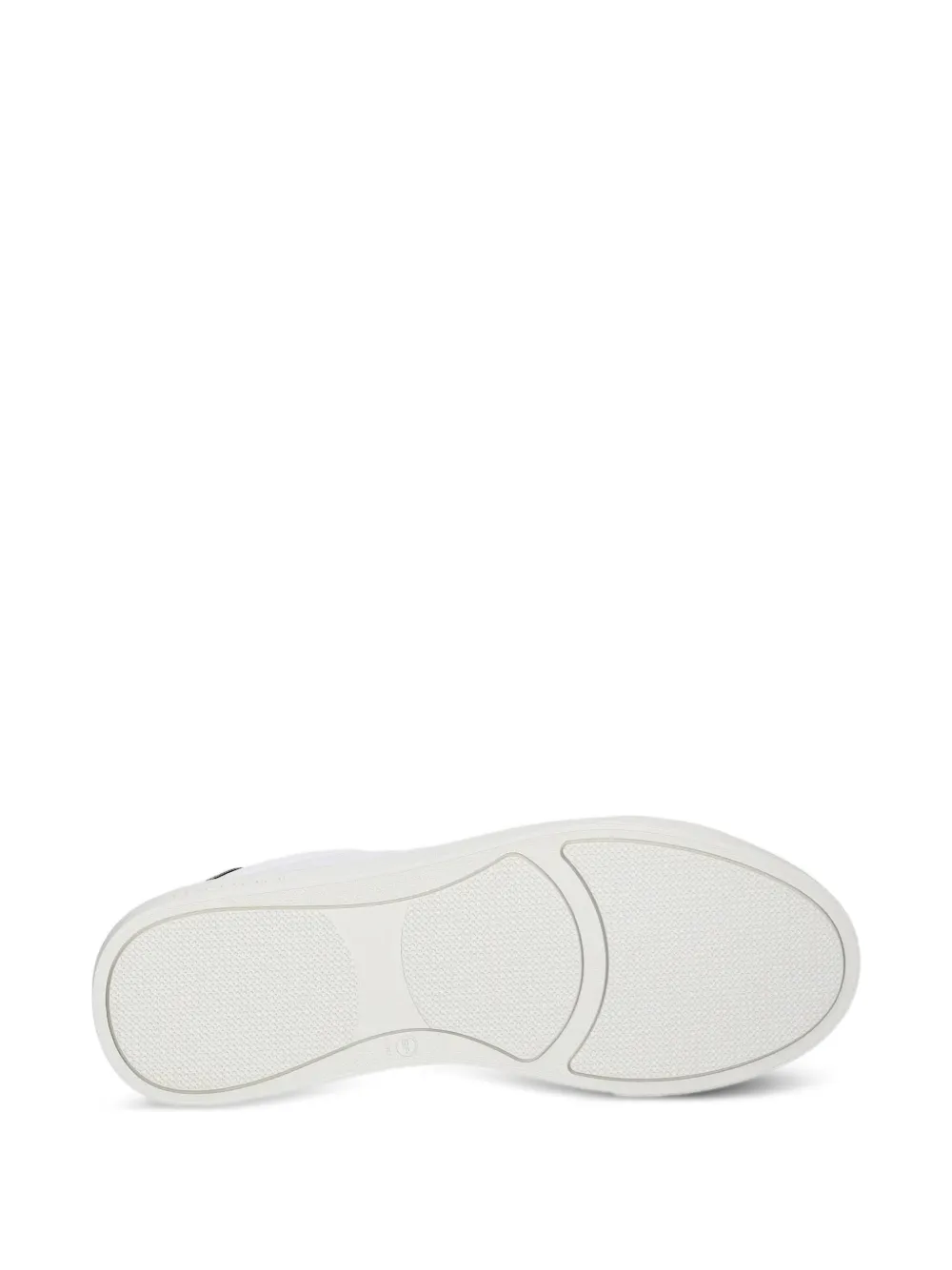 Baldinini Leren sneakers met metallic rug Wit