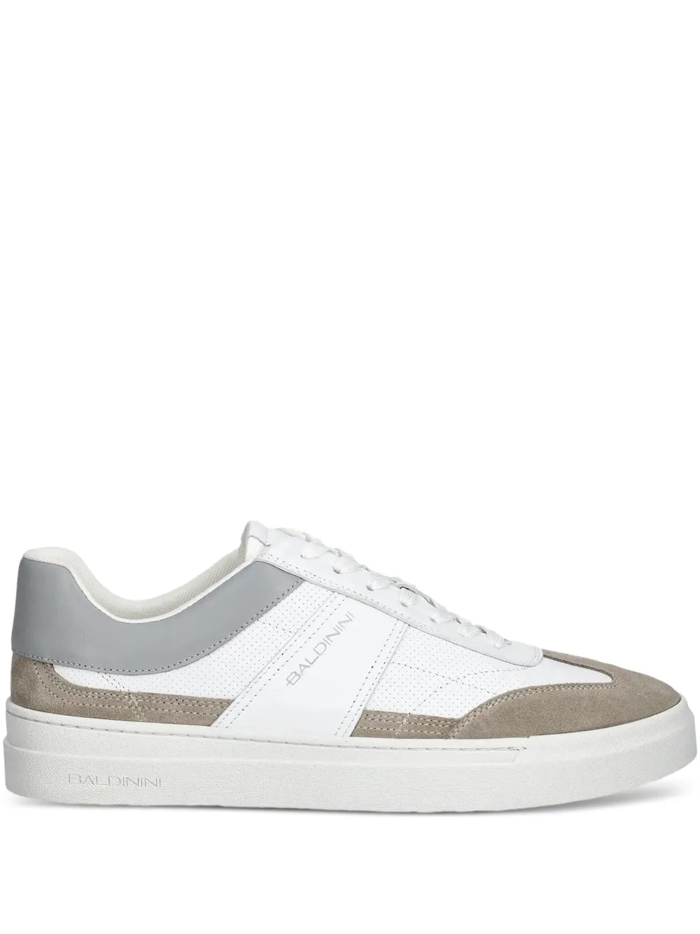 Baldinini leather panel sneakers White