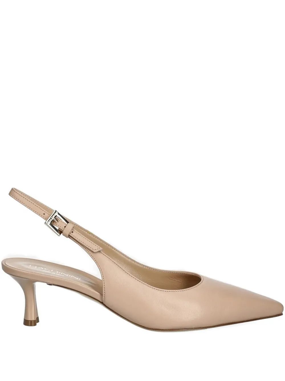 Baldinini 60mm Pointed-toe Slingback Pumps In Neutral