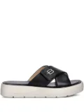 Baldinini cross-strap platform sandals - Black