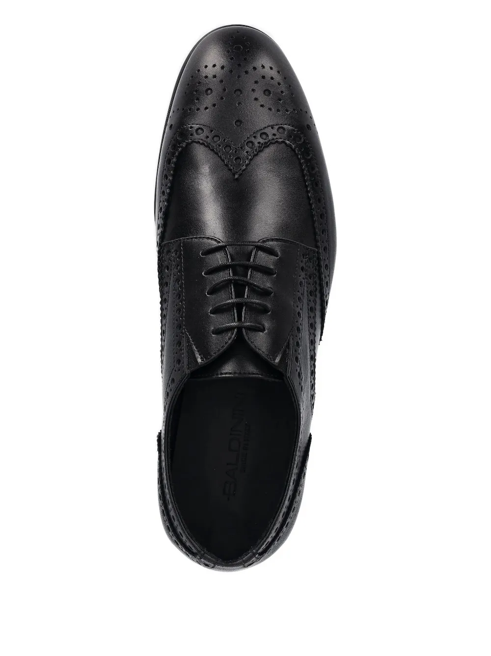 Baldinini perforated leather Oxford shoes Black