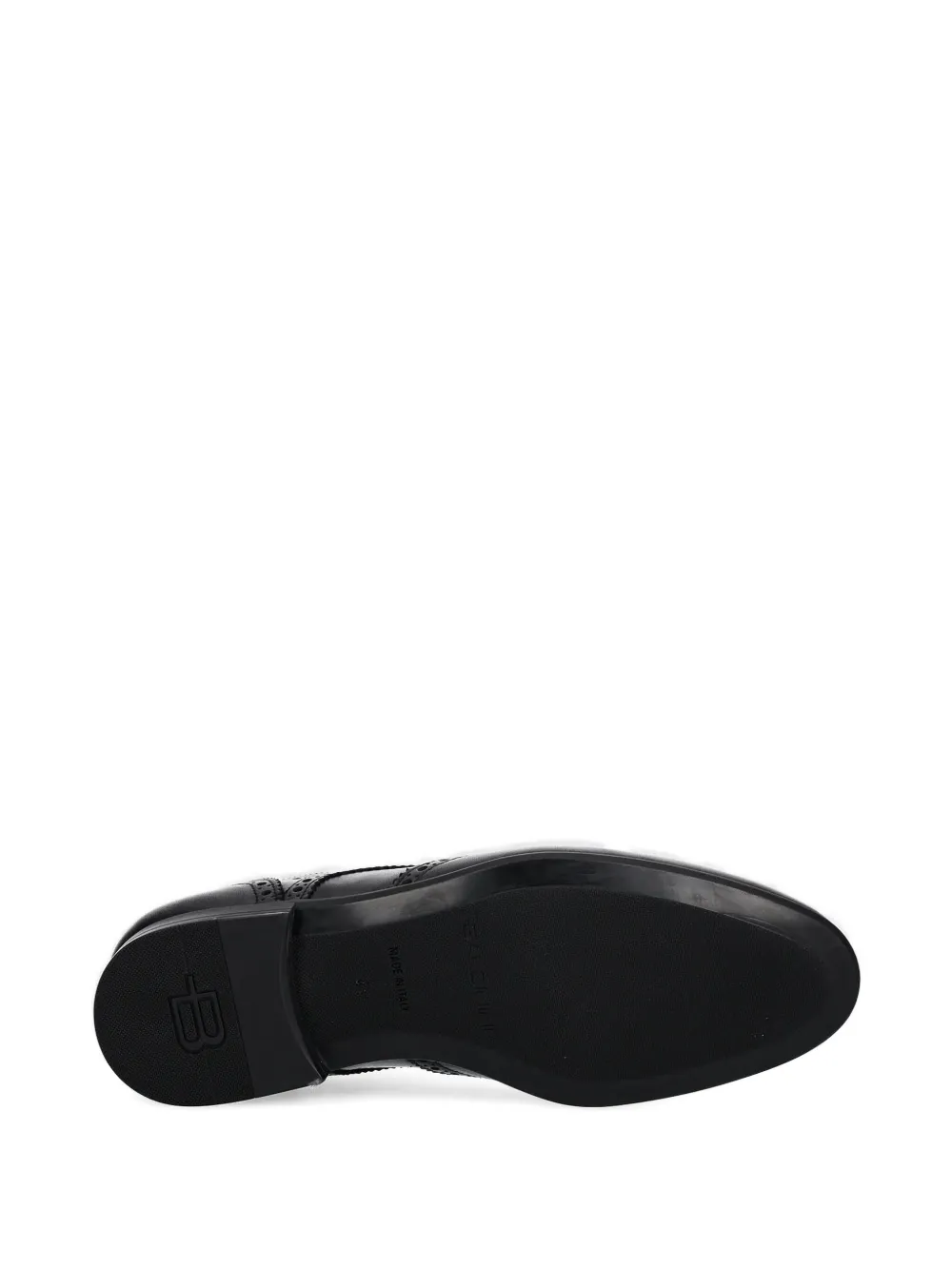 Baldinini perforated leather Oxford shoes Black