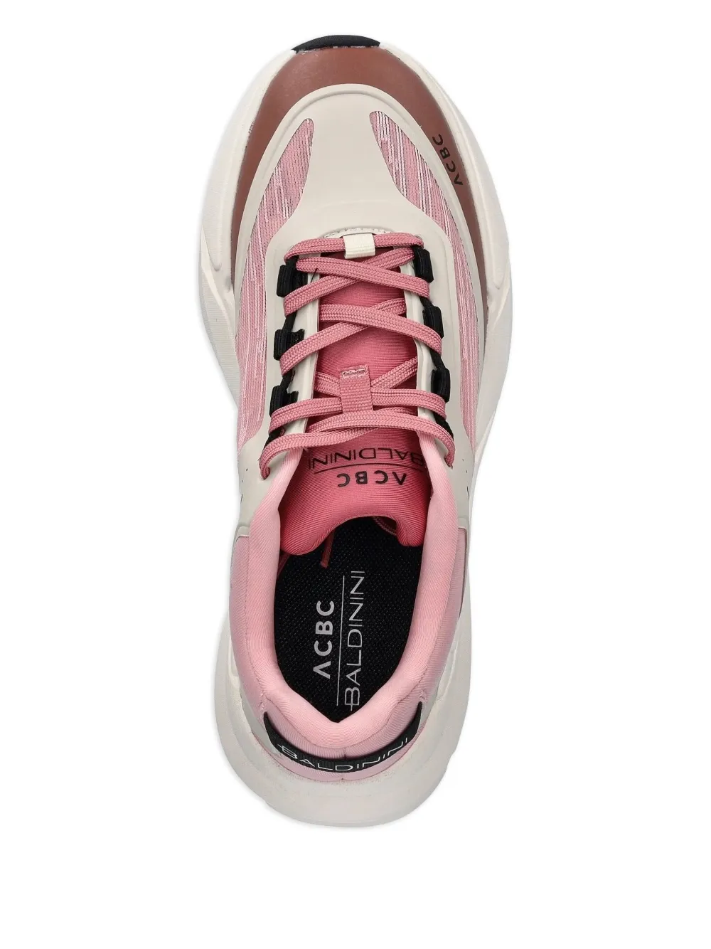 Baldinini Sneakers met colourblocking - Roze