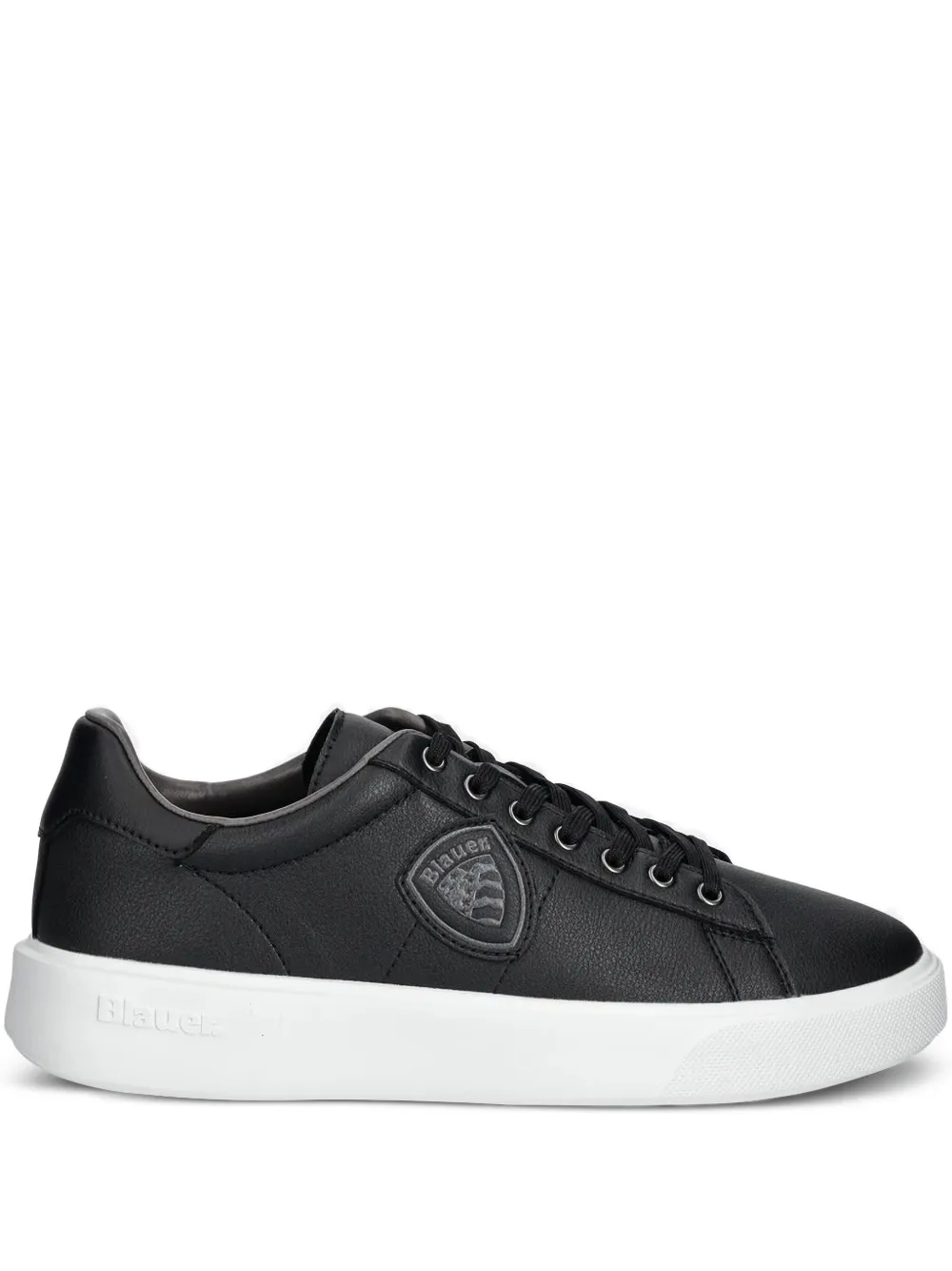 Blauer Buck leather sneakers | Black | Image 1