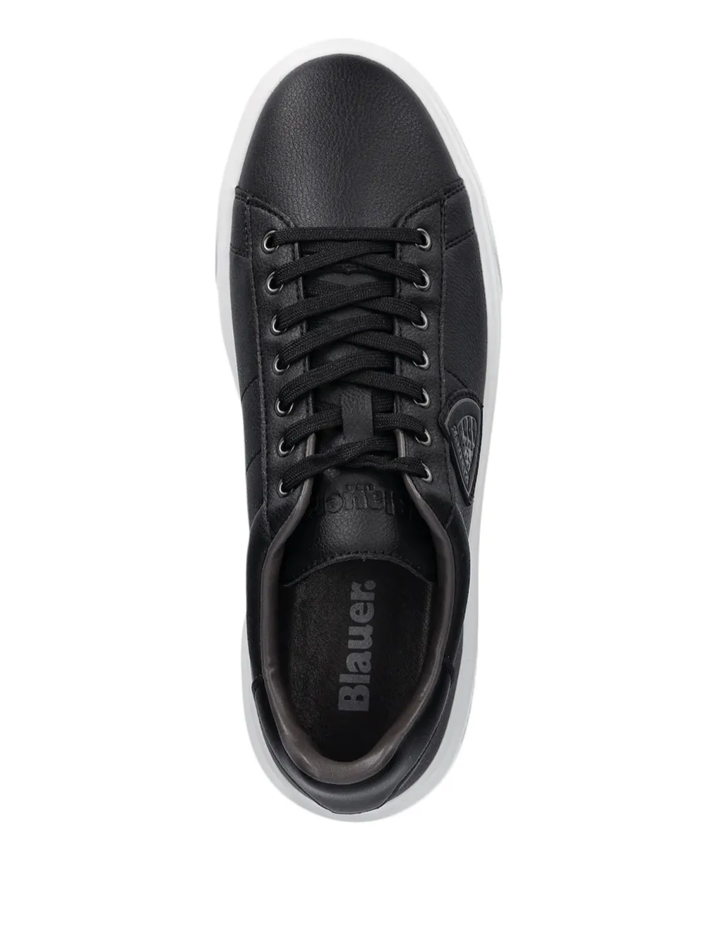 Blauer Buck leren sneakers Zwart
