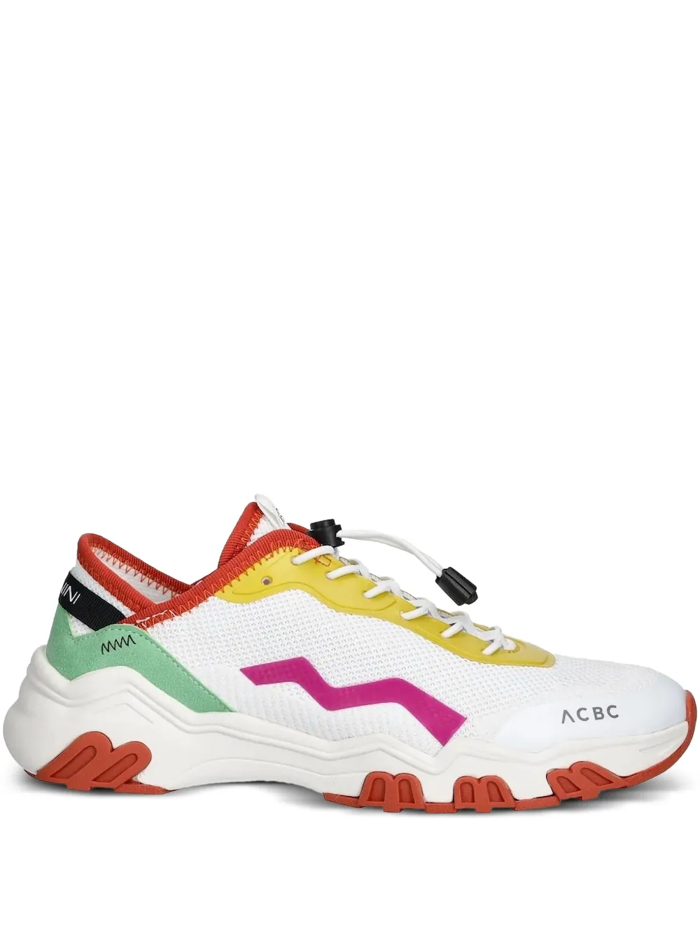 Baldinini Multi-panelled Sneakers In White