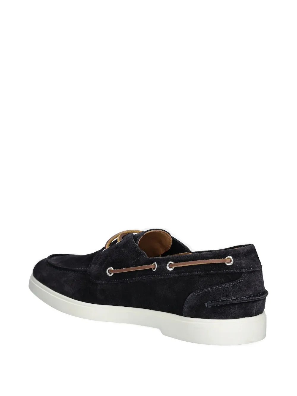 Baldinini suede leather boat loafers - Blauw