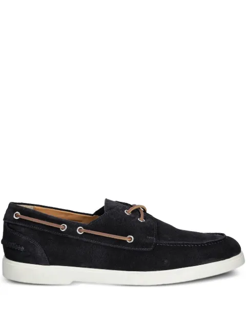 Baldinini suede leather boat loafers
