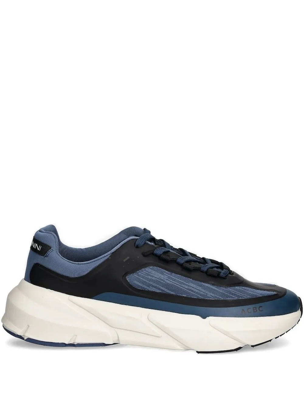 Baldinini textured-panelled trainers Blue