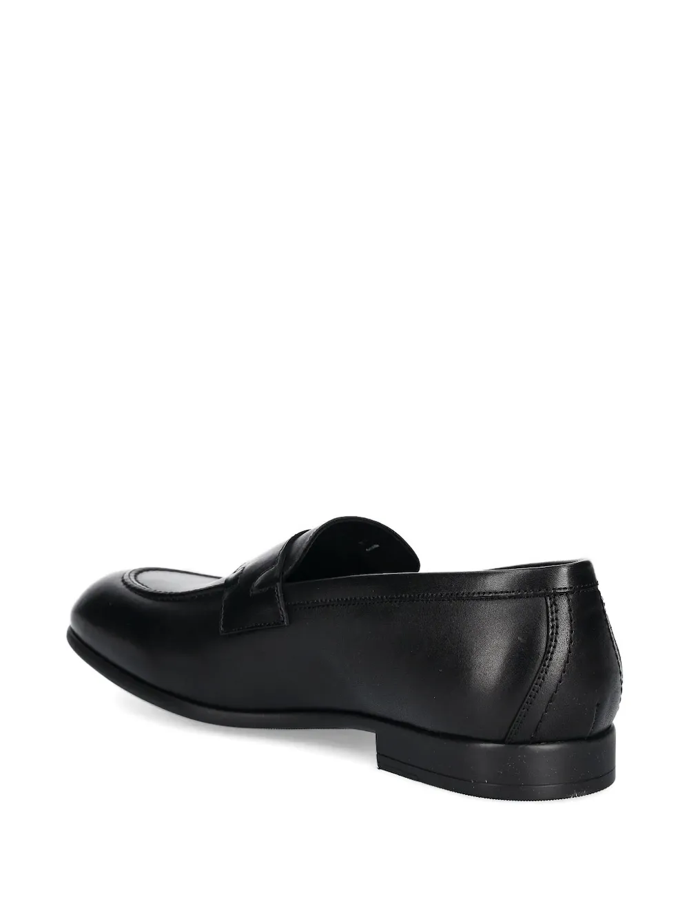 Baldinini leather penny loafers Black