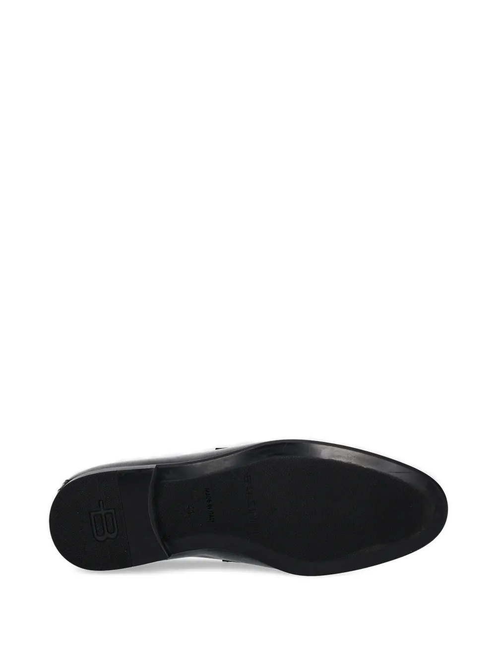 Baldinini leather penny loafers Black