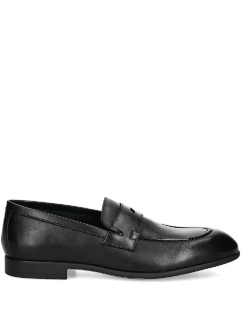Baldinini leather penny loafers