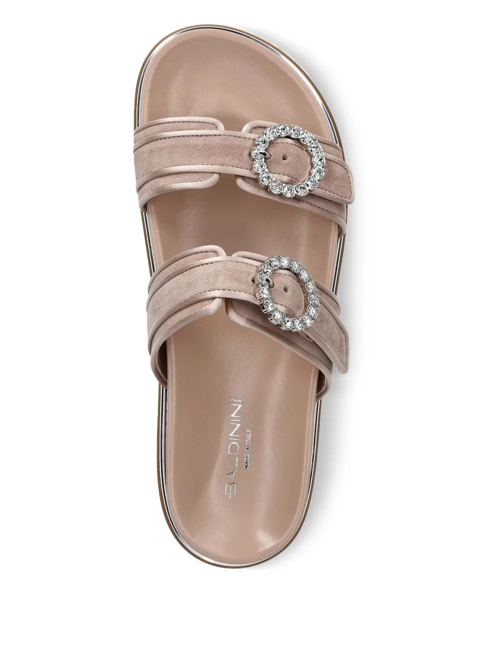 Baldinini Sandalen verfraaid met kristallen en gesp Beige