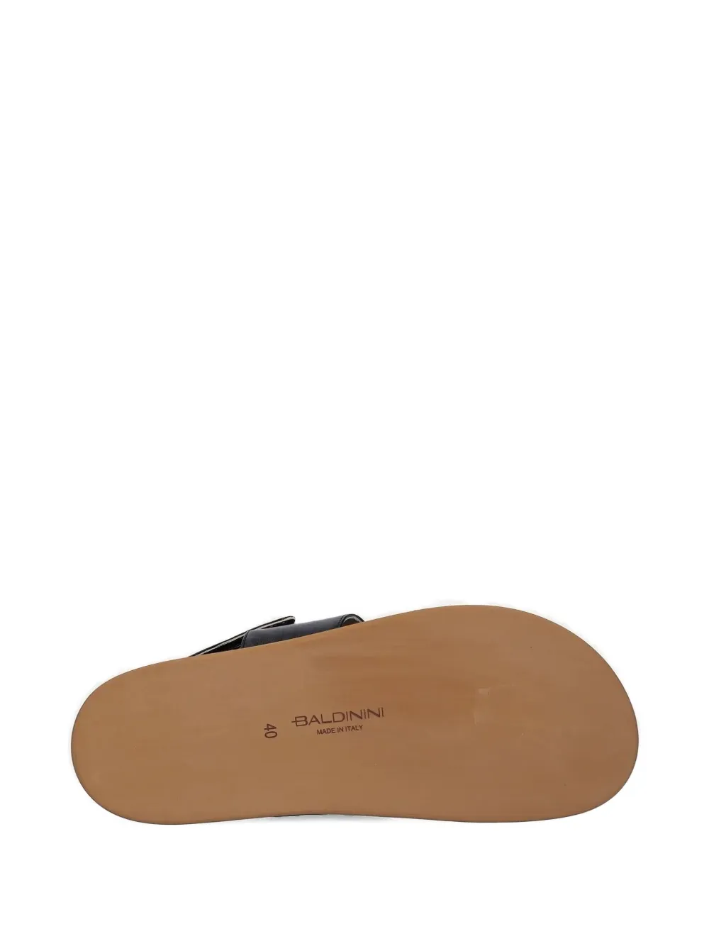 Baldinini logo-plaque slingback sandals Black