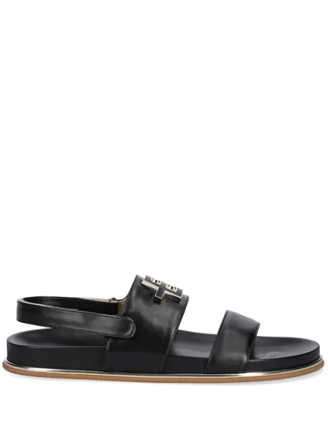 Baldinini logo-plaque slingback sandals