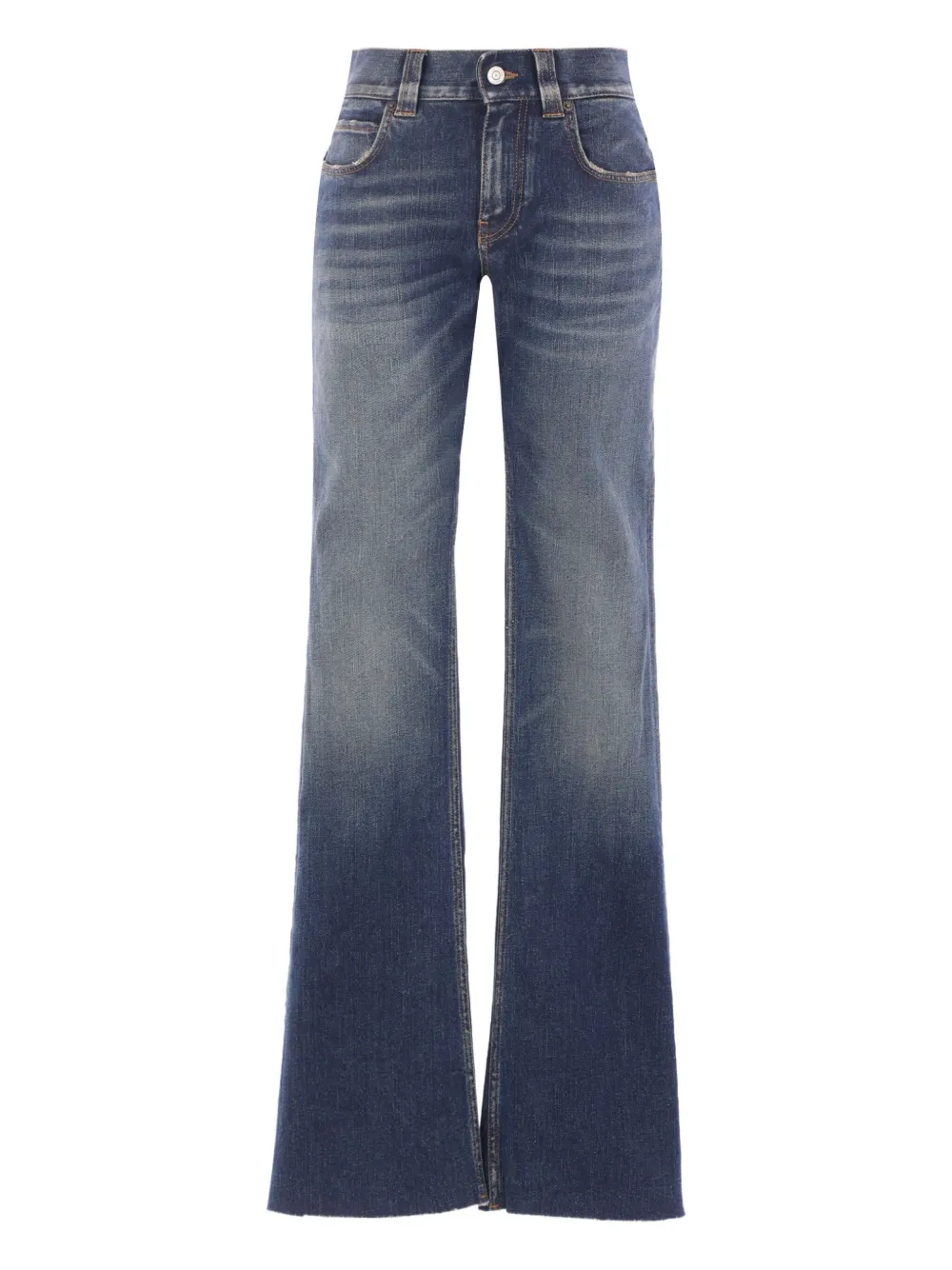 Balenciaga frayed-hem jeans DARK BLUE