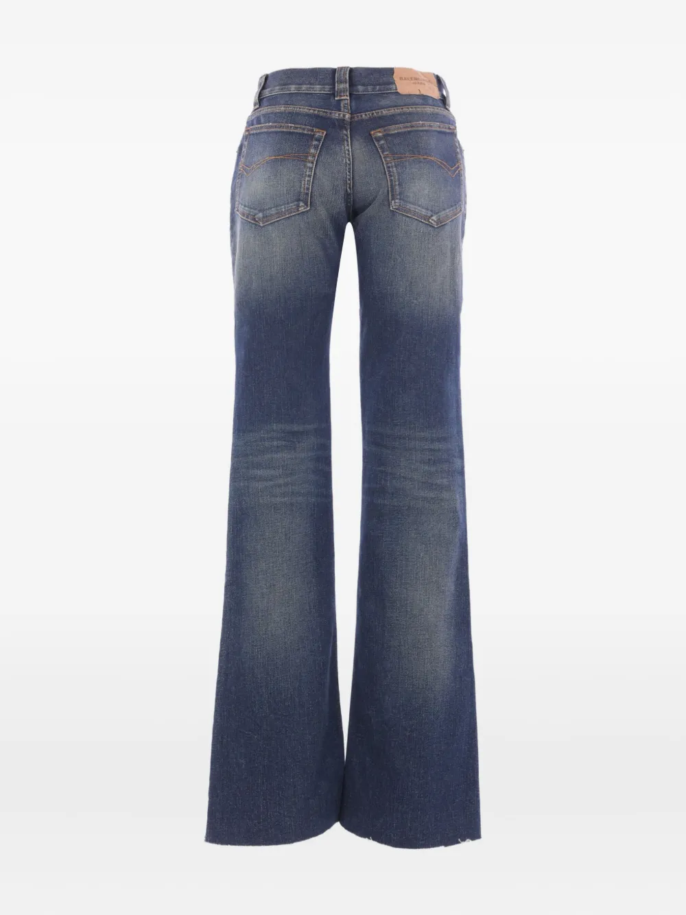 Balenciaga frayed-hem jeans DARK BLUE