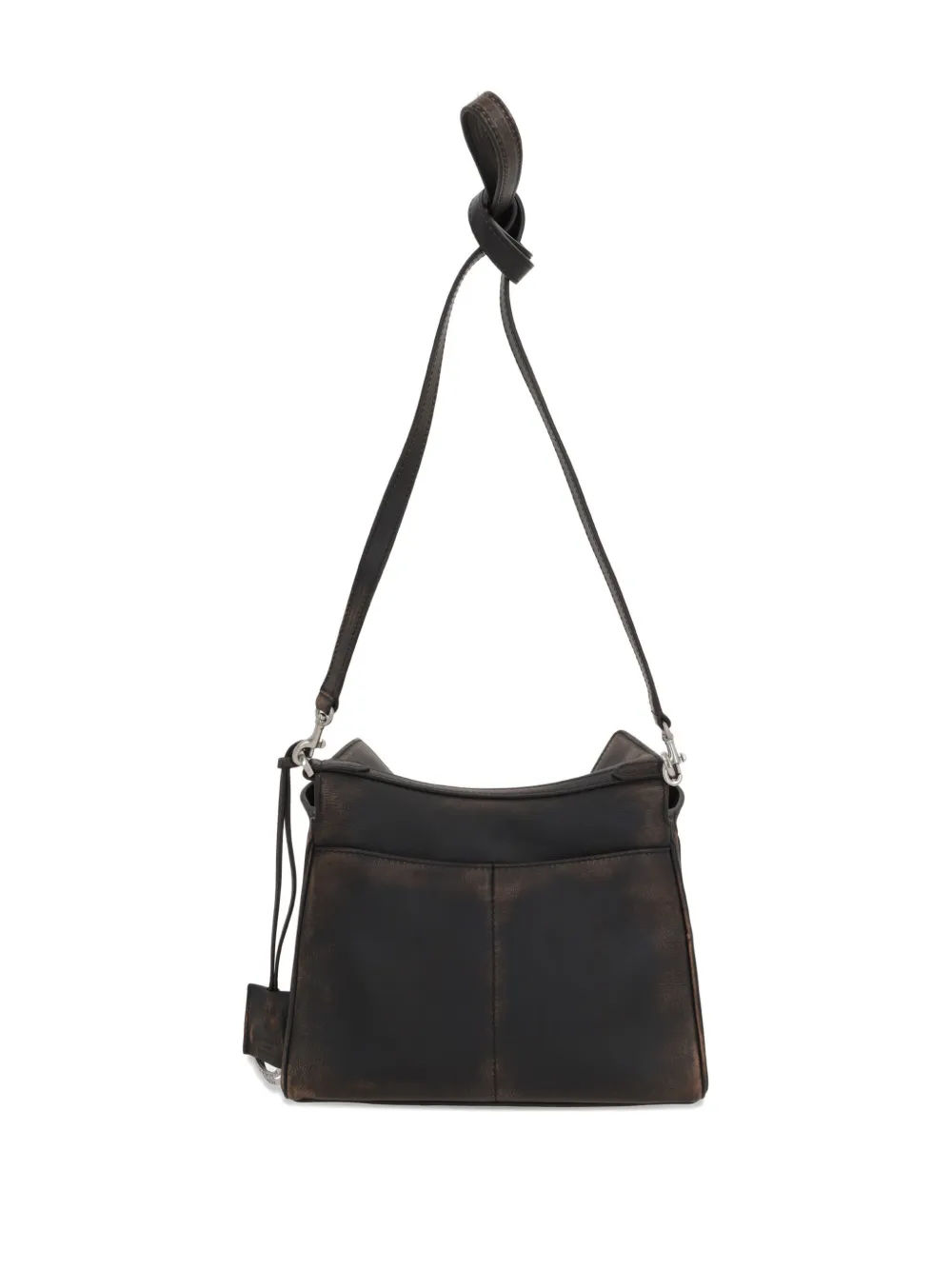 Balenciaga small Rodeo leather messenger bag Bruin