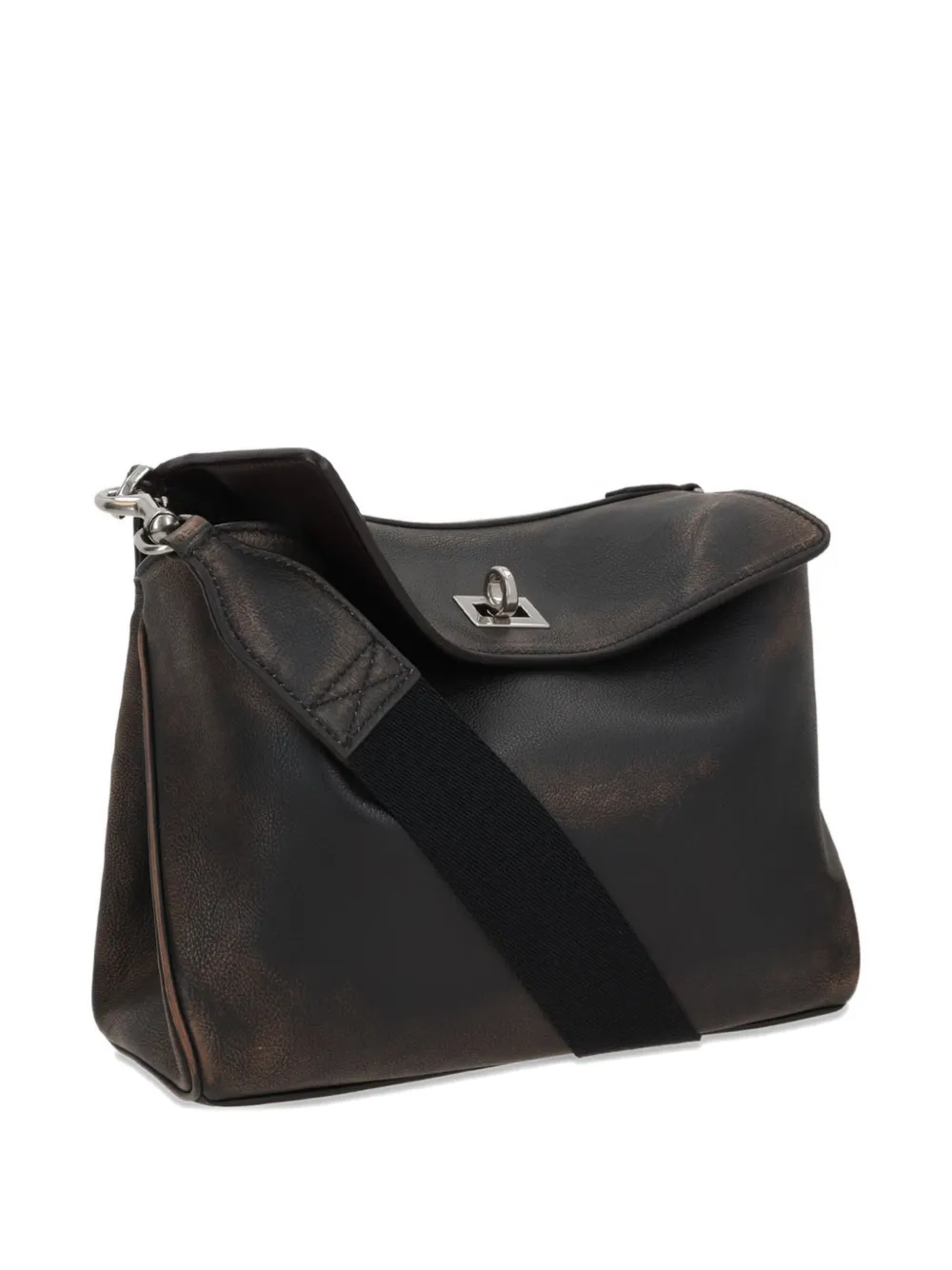 Balenciaga small Rodeo leather messenger bag Bruin