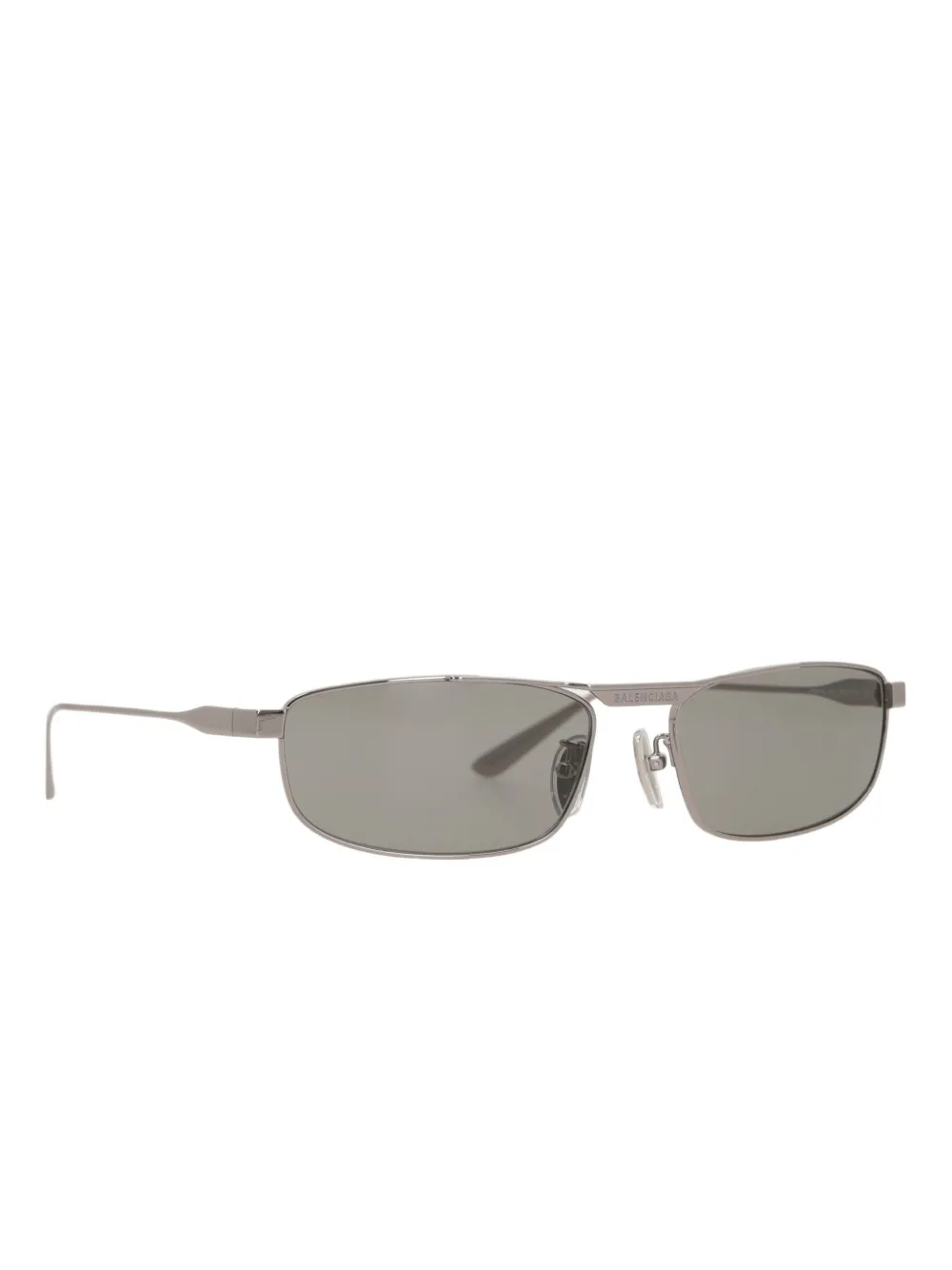 Balenciaga Zonnebril met rechthoekig montuur Zilver