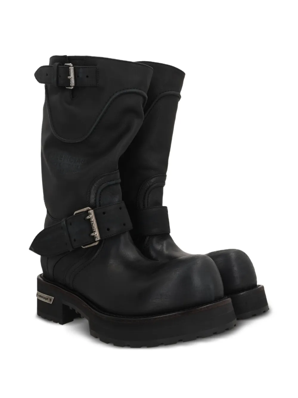Balenciaga Venom leather boots Black