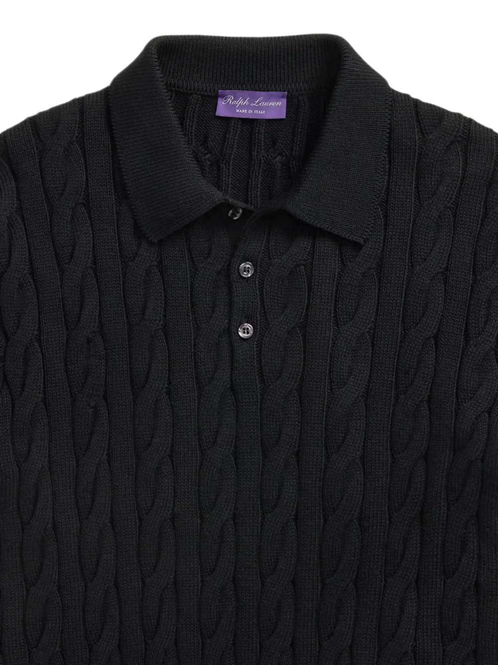 Ralph Lauren Purple Label Maglione stile polo - Nero