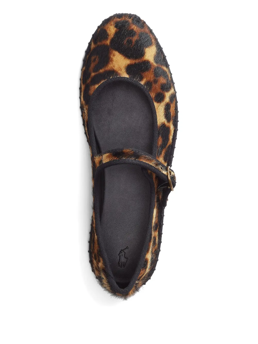 Polo Ralph Lauren Leopard-print Ballet Flats In Brown