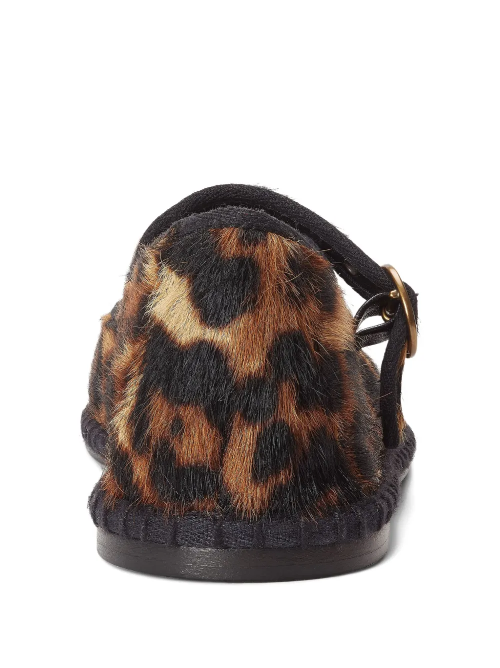 Polo Ralph Lauren Leopard-print Ballet Flats In Brown