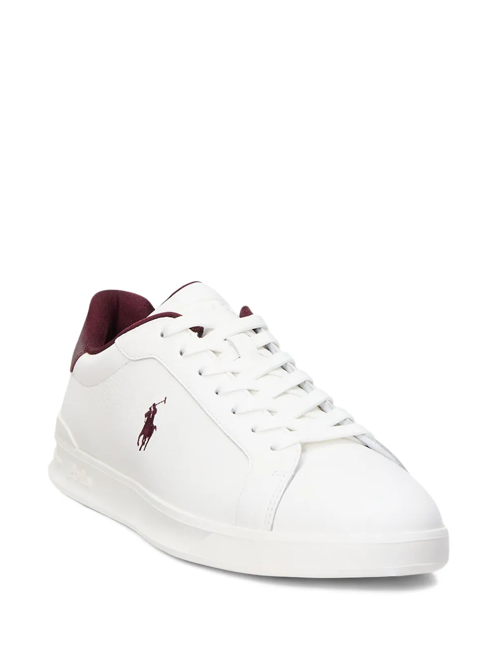 Polo Ralph Lauren Heritage Court II leren sneakers Bruin