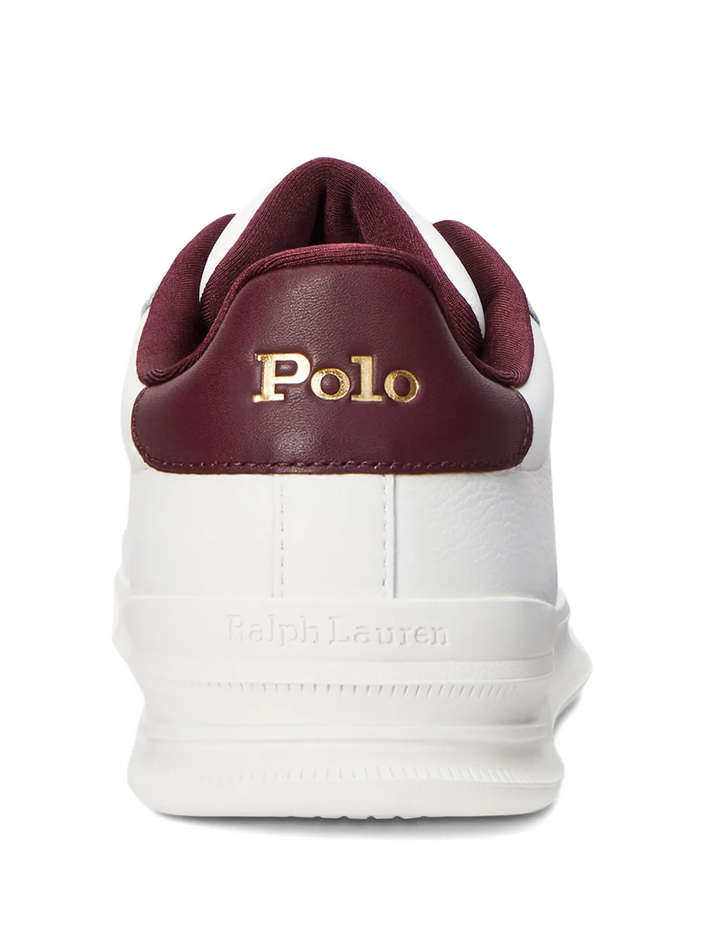 Polo Ralph Lauren Heritage Court II leren sneakers Bruin
