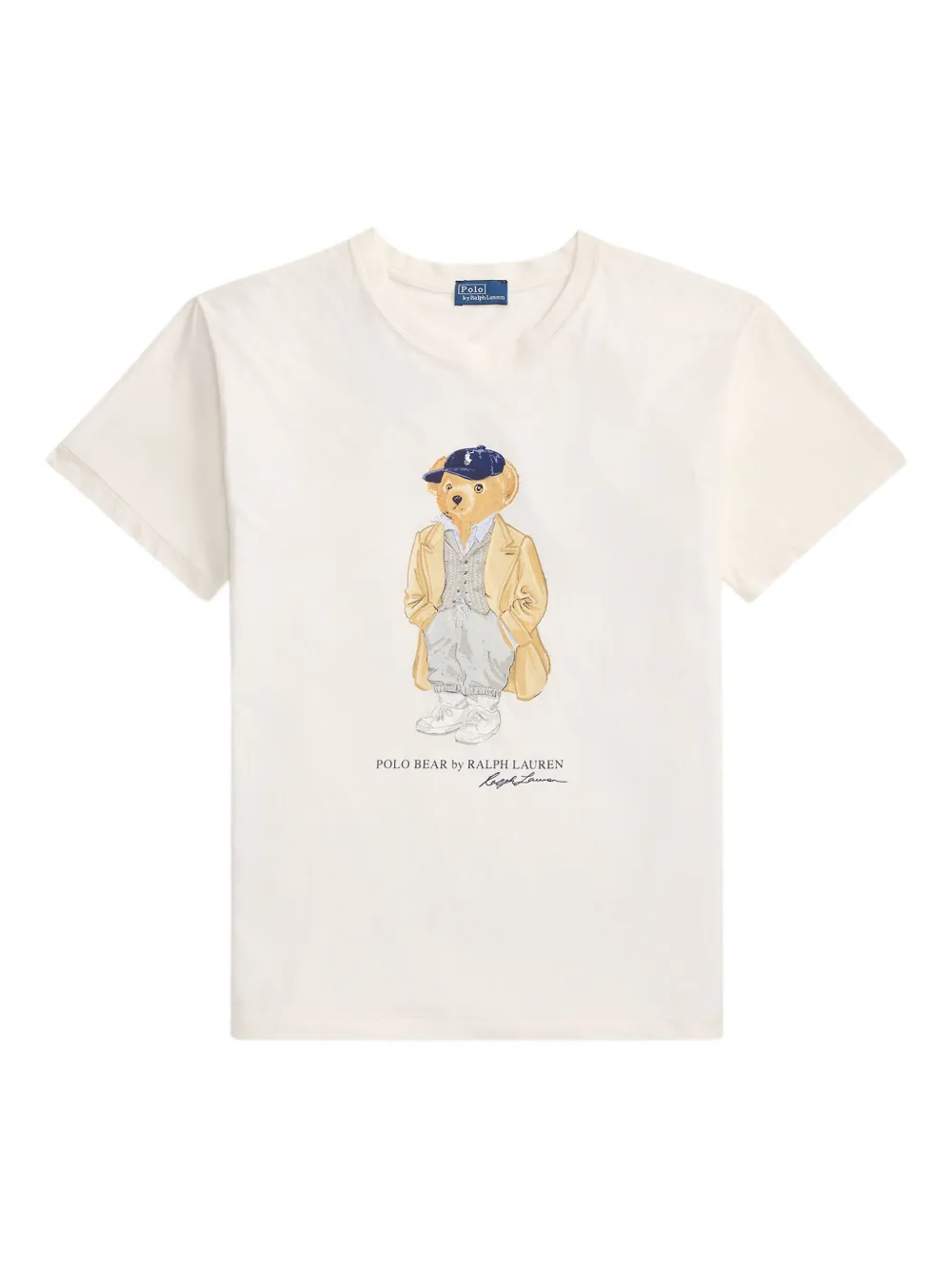 bear-graphic cotton T-shirt