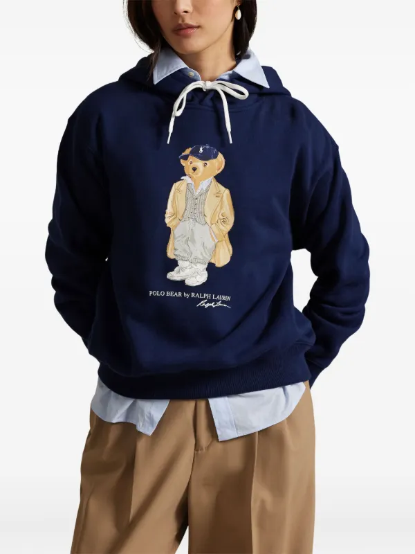 みゆき　POLO RALPH LAUREN POLO BEAR フーディ Polo Ralph Lauren Moletom Polo Bear Com Capuz | Azul | FARFETCH BR