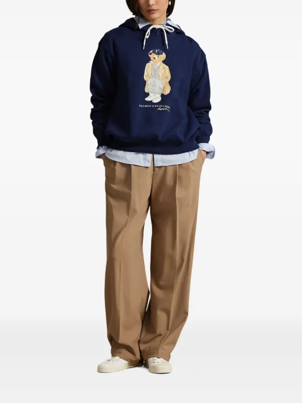 Polo Ralph Lauren Moletom Polo Bear Com Capuz | Azul | FARFETCH BR