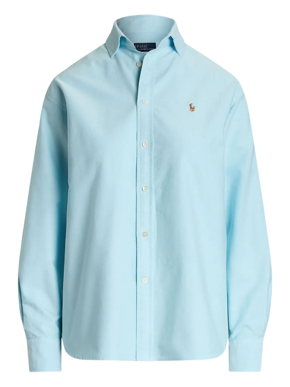 Polo Ralph Lauren logo-embroidered shirt | Blue | Image 1