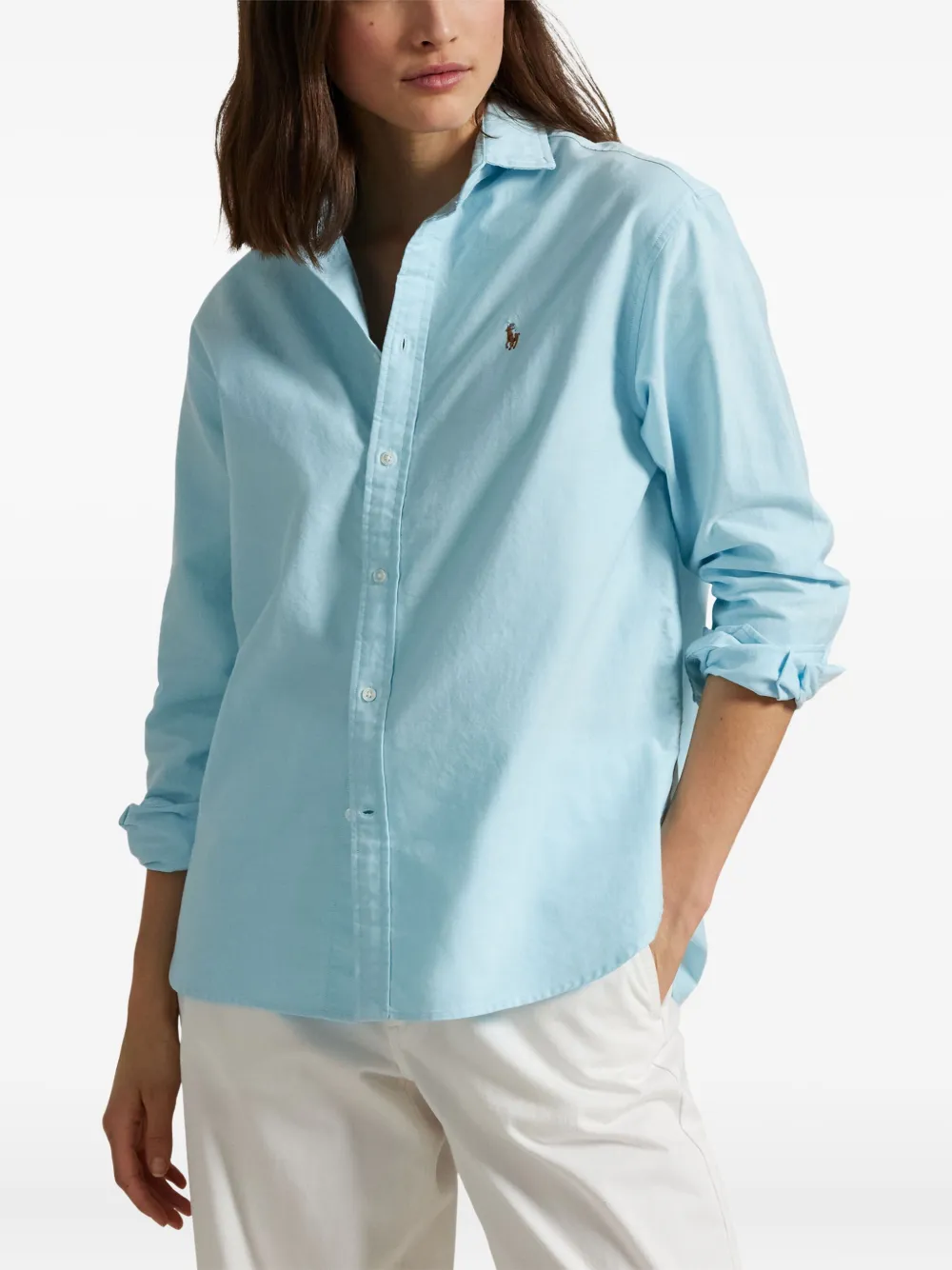Polo Ralph Lauren Blouse met geborduurd logo Blauw