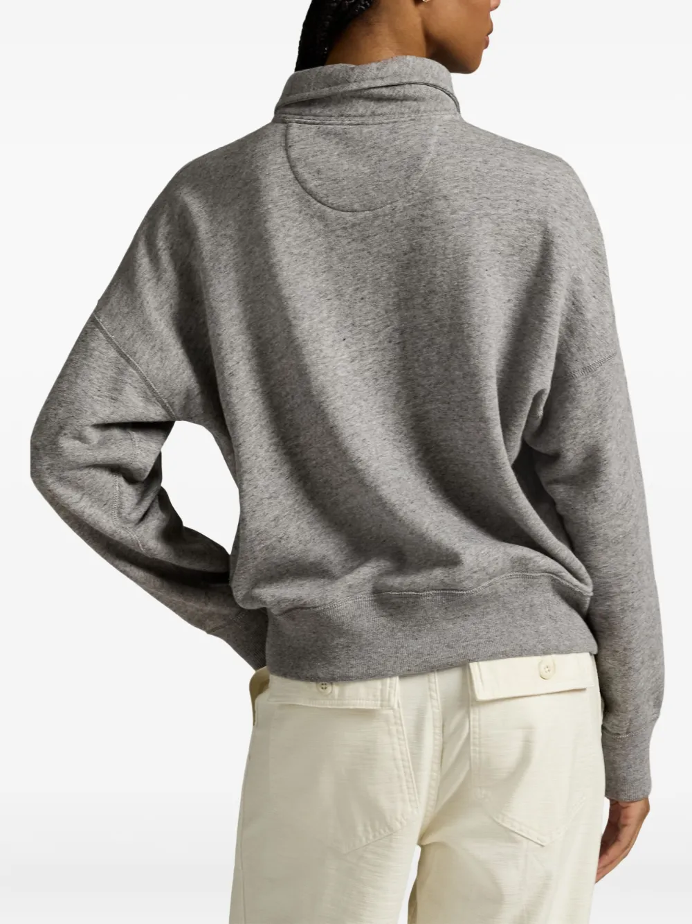 Polo Ralph Lauren Sweater met halve rits Grijs