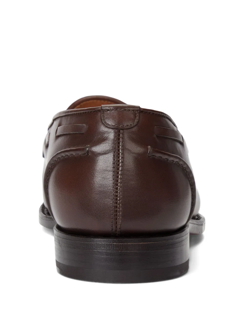 Ralph Lauren Luther Tassel Leather Loafers In Brown