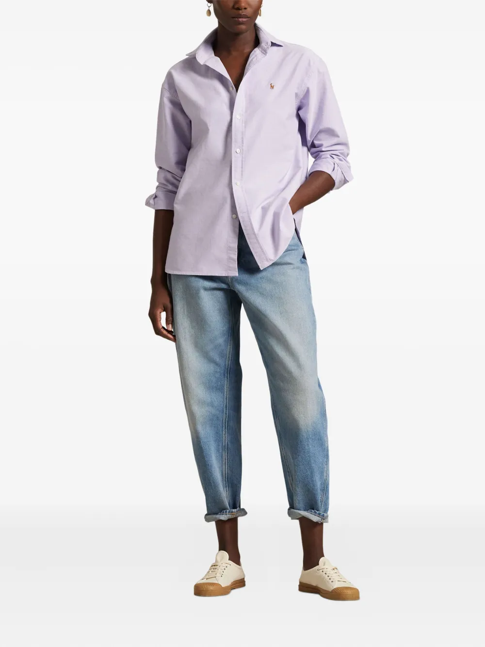 Polo Ralph Lauren Polo Pony Oxford blouse Paars