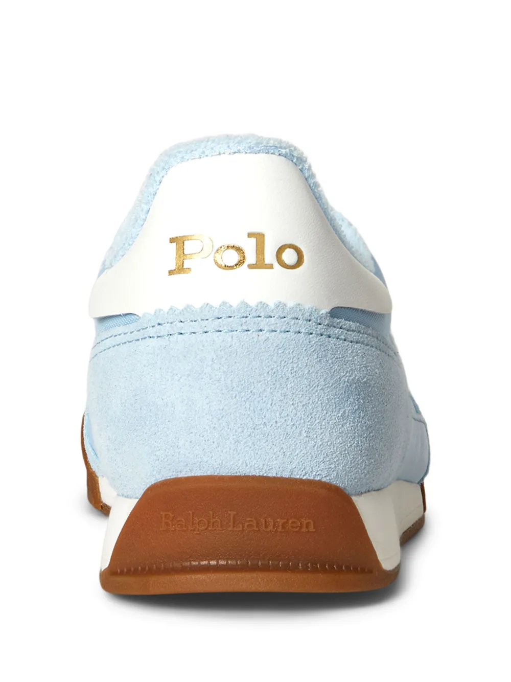 Polo Ralph Lauren suede-panel sneakers Blue