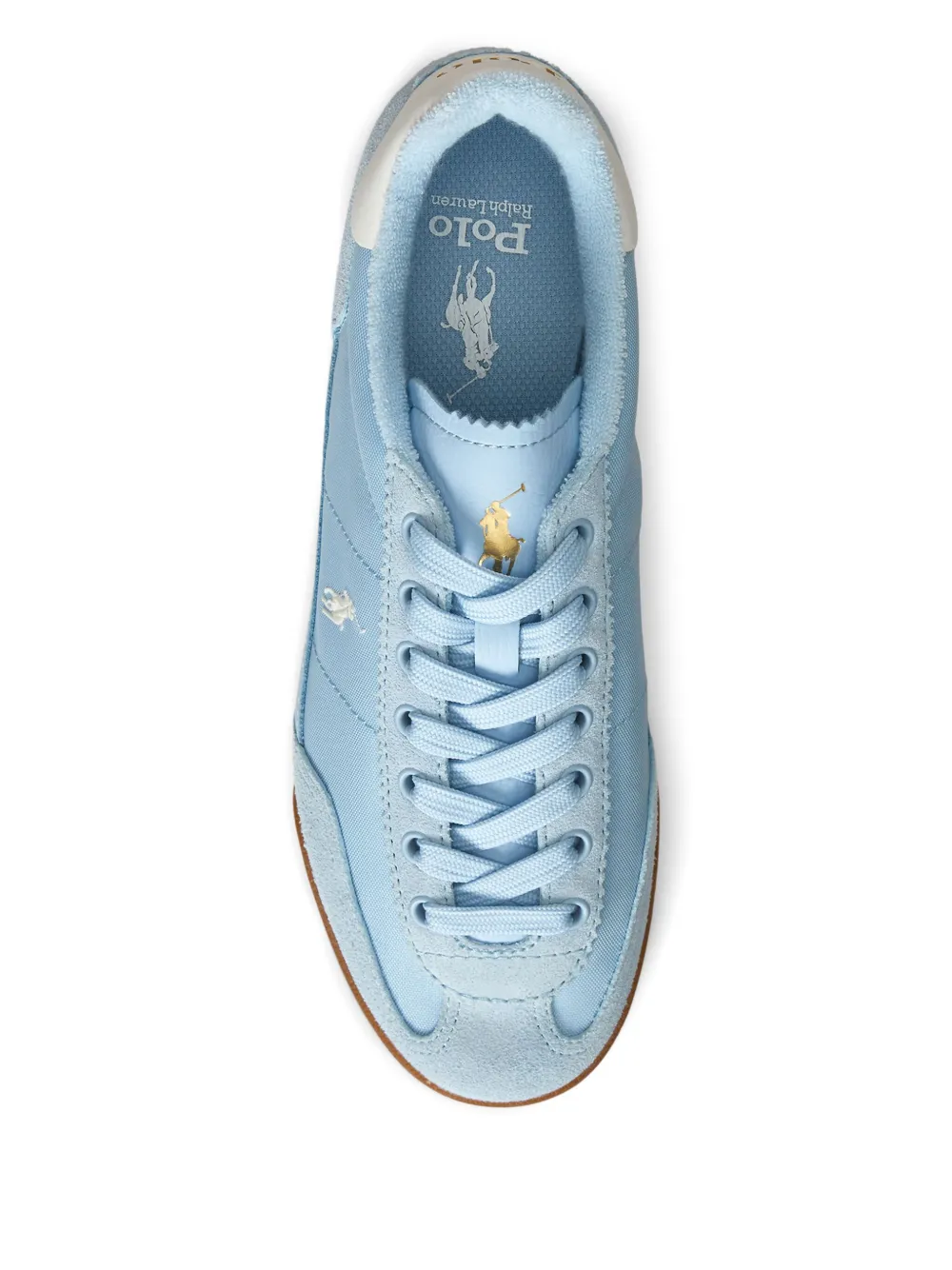 Polo Ralph Lauren suede-panel sneakers Blue